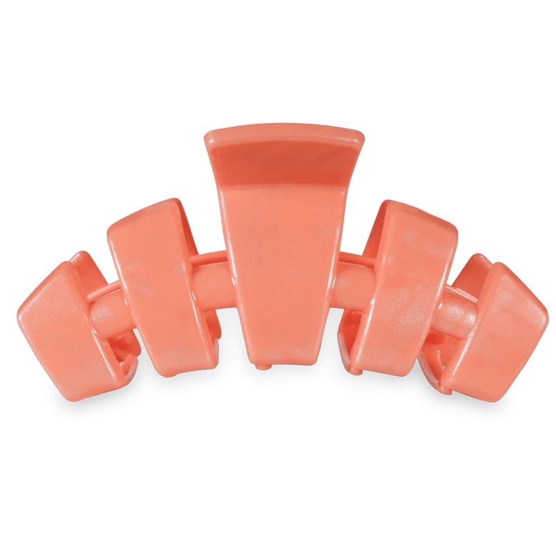 TELETIES Classic Dreamsicle Large Claw Clip Hair Accessory Orange