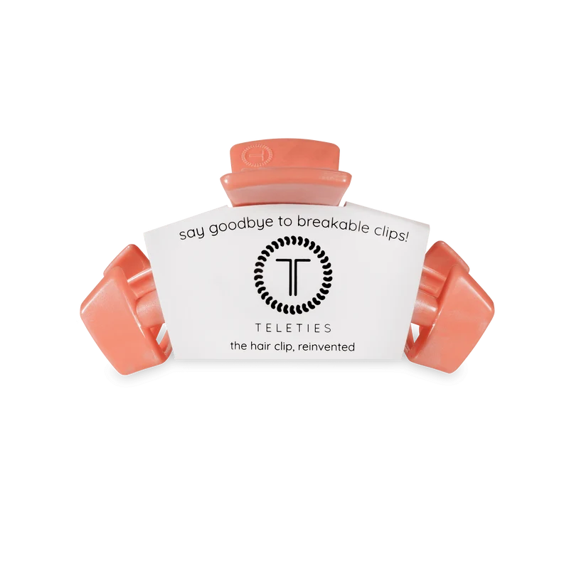 TELETIES Classic Dreamsicle Small Claw Clip Orange