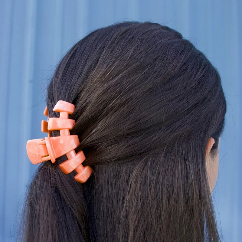 TELETIES Classic Dreamsicle Small Claw Clip Orange