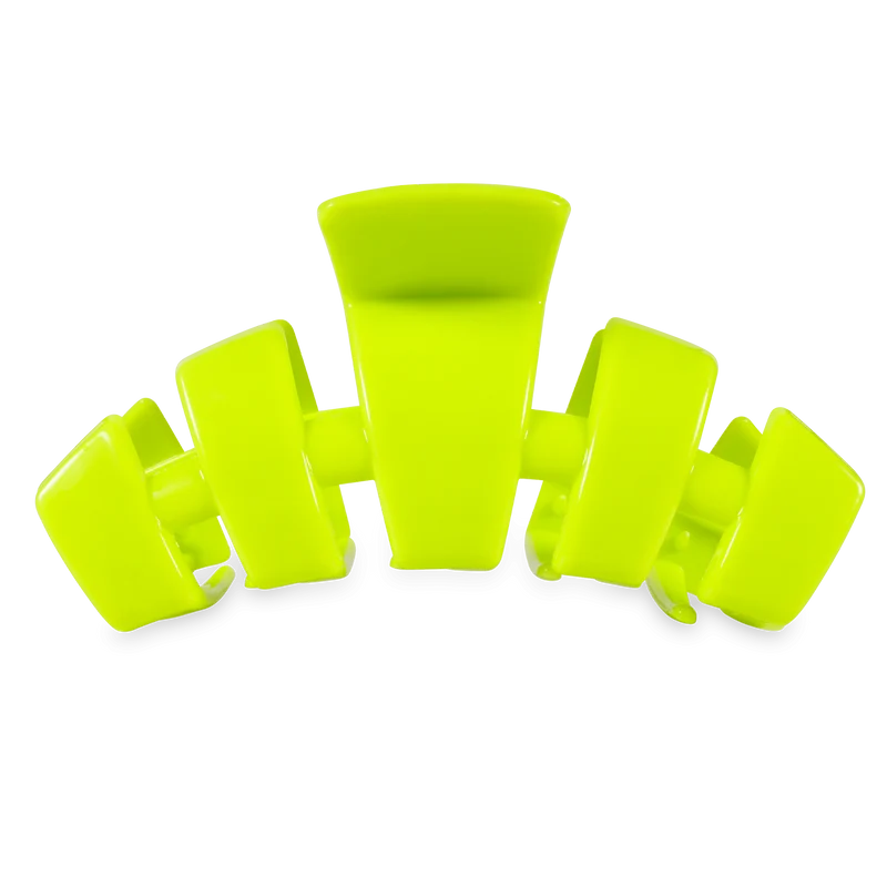 TELETIES Classic Summer Brights Large Claw Clip Neon Green
