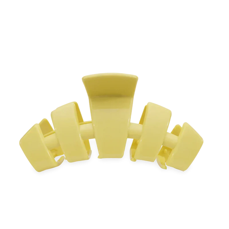 TELETIES Classic Claw Clip Buttercup Yellow Lightweight Hair Accessory Large