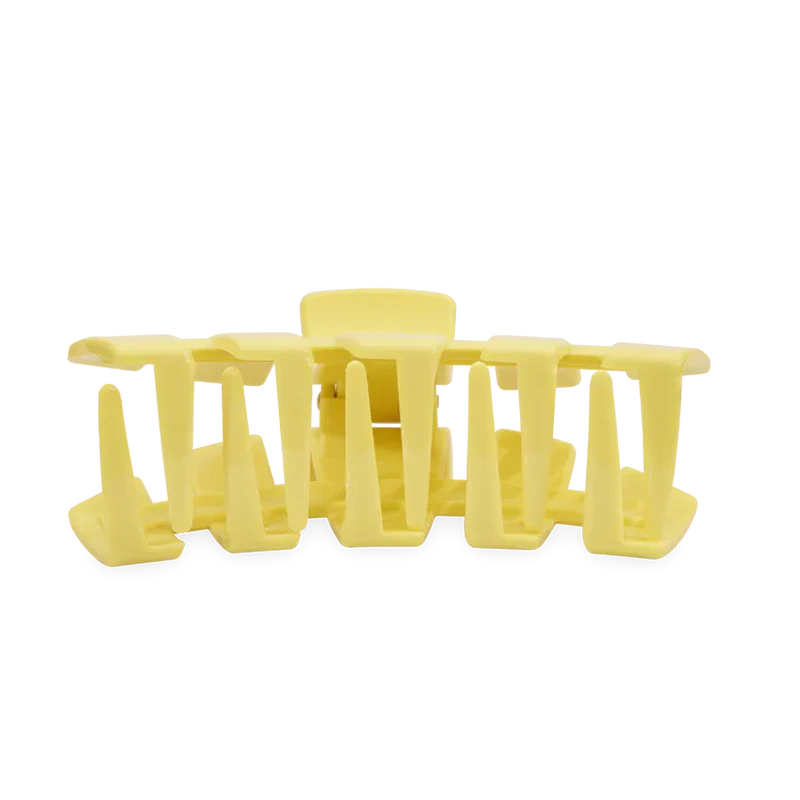 TELETIES Classic Claw Clip Buttercup Yellow Lightweight Hair Accessory Large