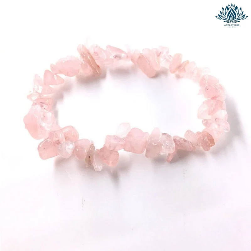 Bracelet anti-stress pierre naturelle quartz rose