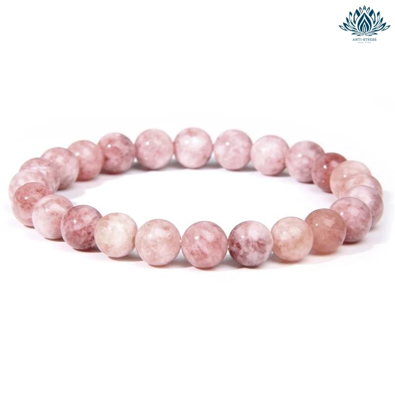 Bracelet pierre naturelle anti stress angélite
