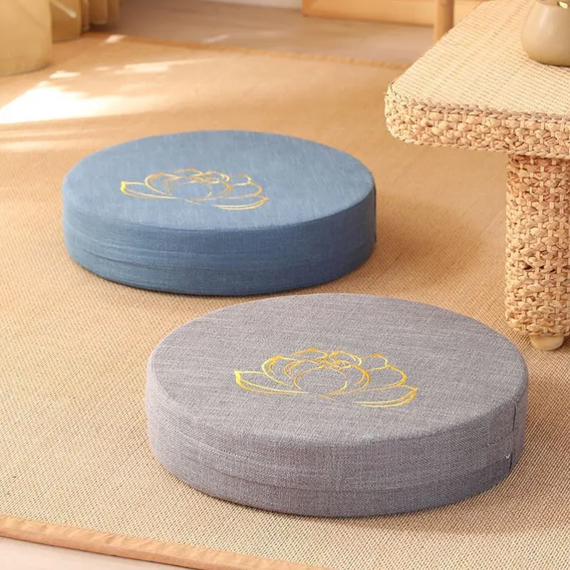 Coussin de Méditation en Tissu avec Texture Ferme