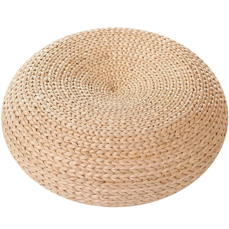 Coussin de Méditation Tatami en Paille Naturelle de Style Japonais