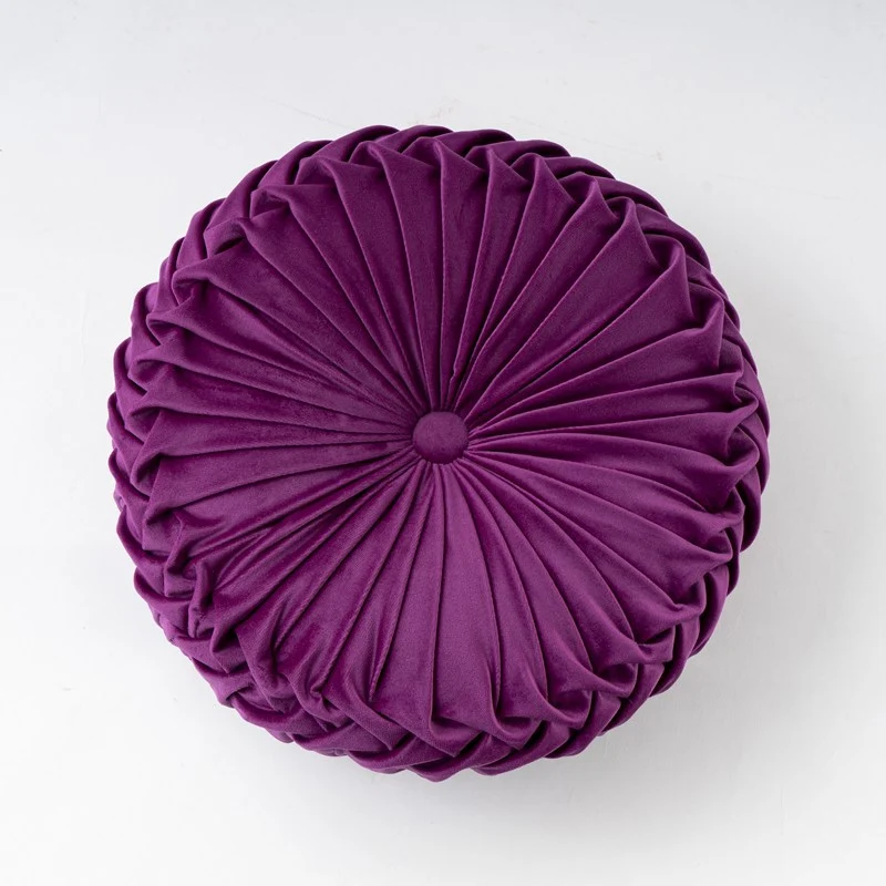 Coussin en Velours en Forme de Citrouille