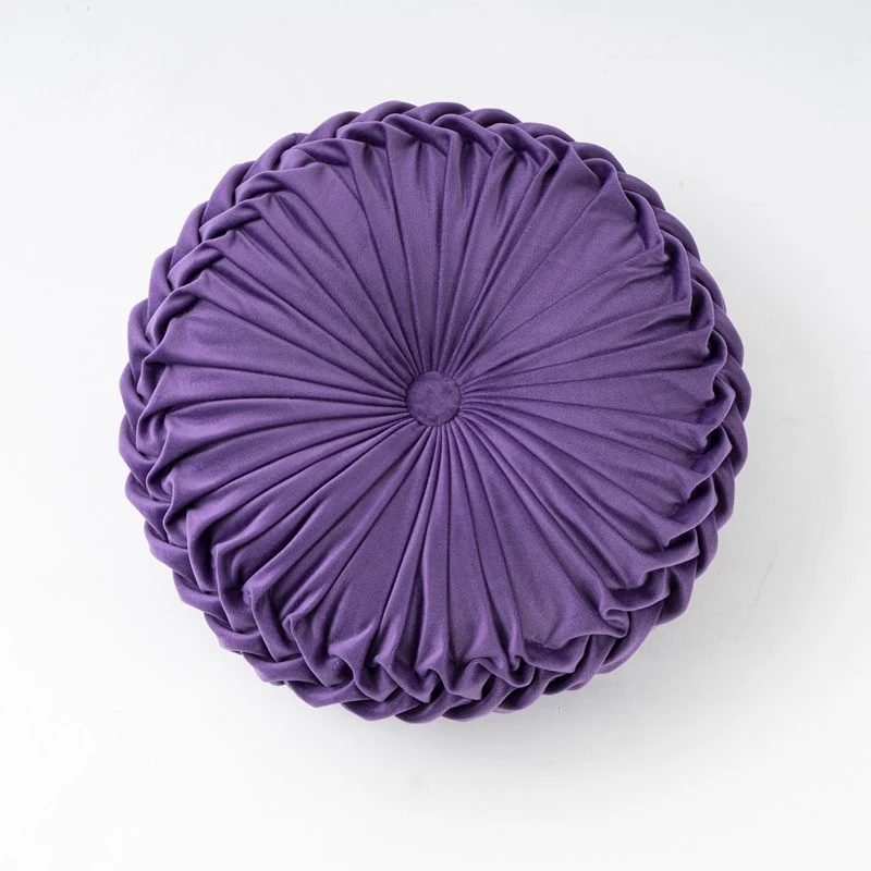 Coussin en Velours en Forme de Citrouille