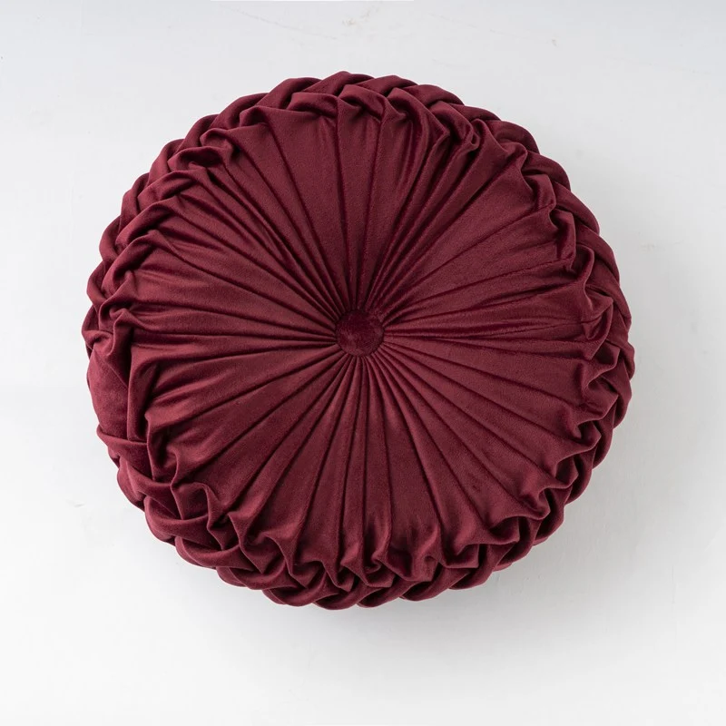 Coussin en Velours en Forme de Citrouille