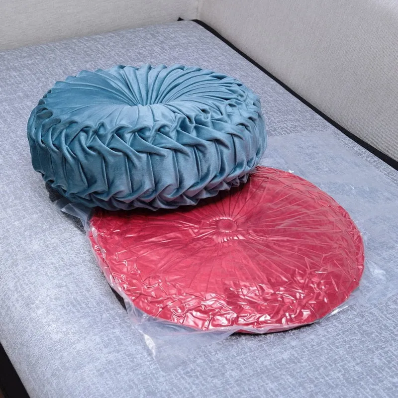 Coussin en Velours en Forme de Citrouille