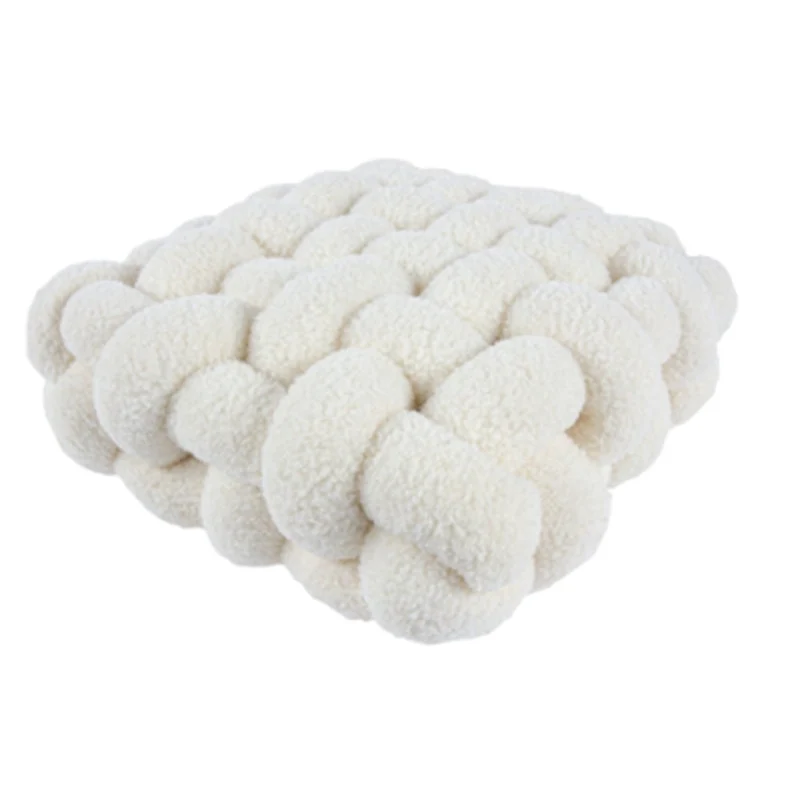 Coussin de Méditation Nordique en Forme de Nœud Doux