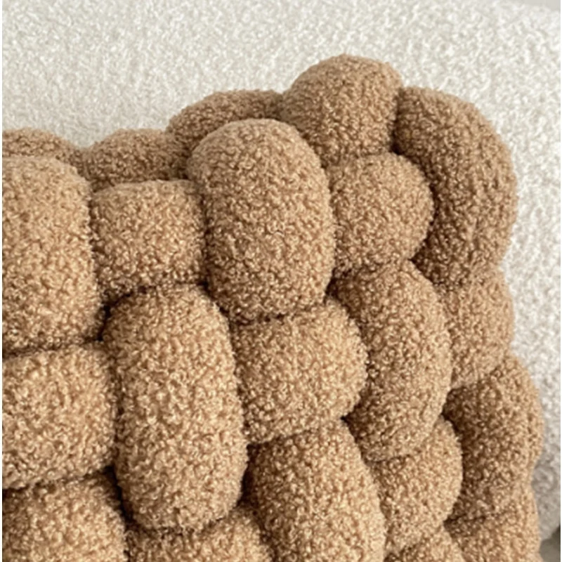 Coussin de Méditation Nordique en Forme de Nœud Doux