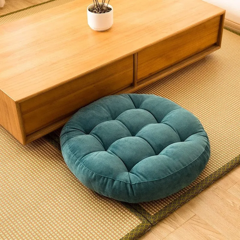 Coussin Rond de Méditation Inyahome Épais et Rembourré