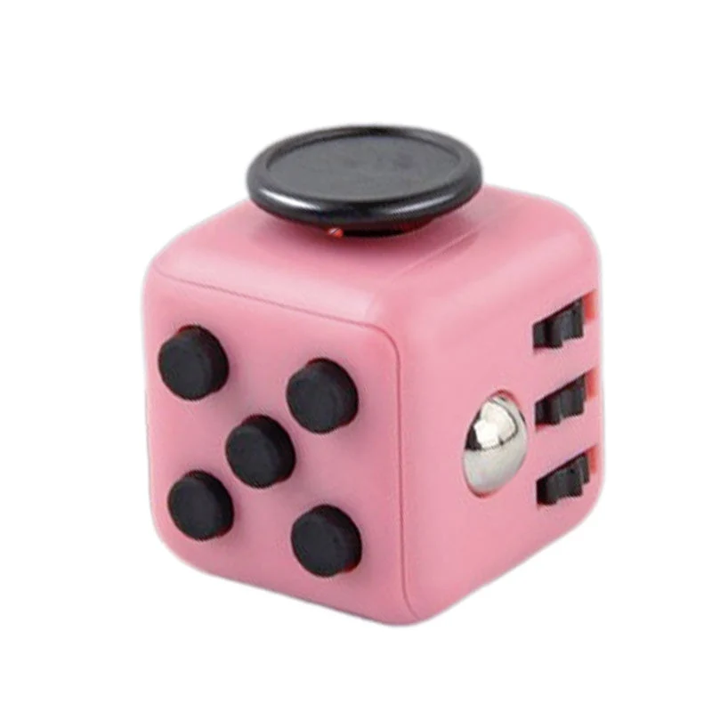 Cube anti-stress vert magnétique avec multiboutons