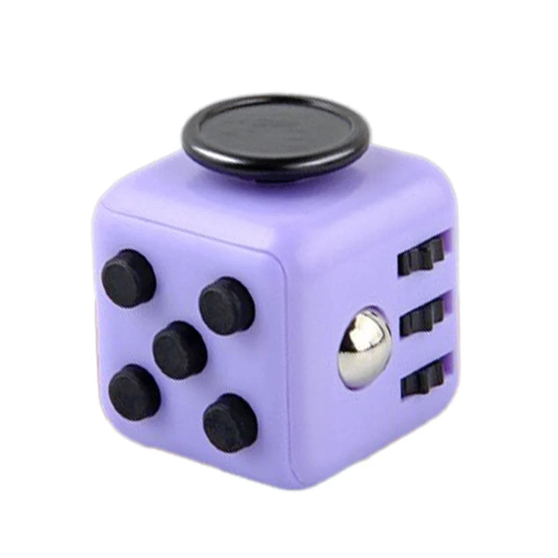 Cube anti-stress vert magnétique avec multiboutons