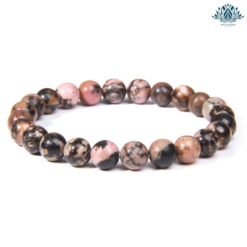 Bracelet pierre naturelle anti stress rhodonite