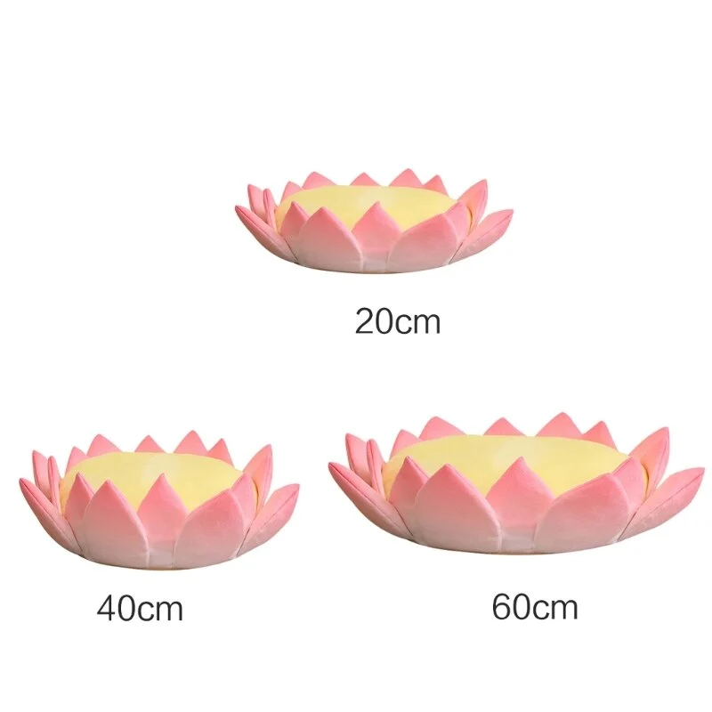 Coussin de Méditation en Forme de Fleur de Lotus 3D