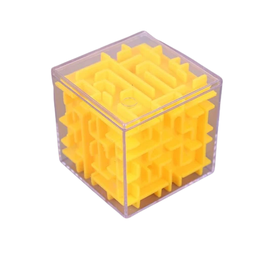 Cube Antistress 3D jaune