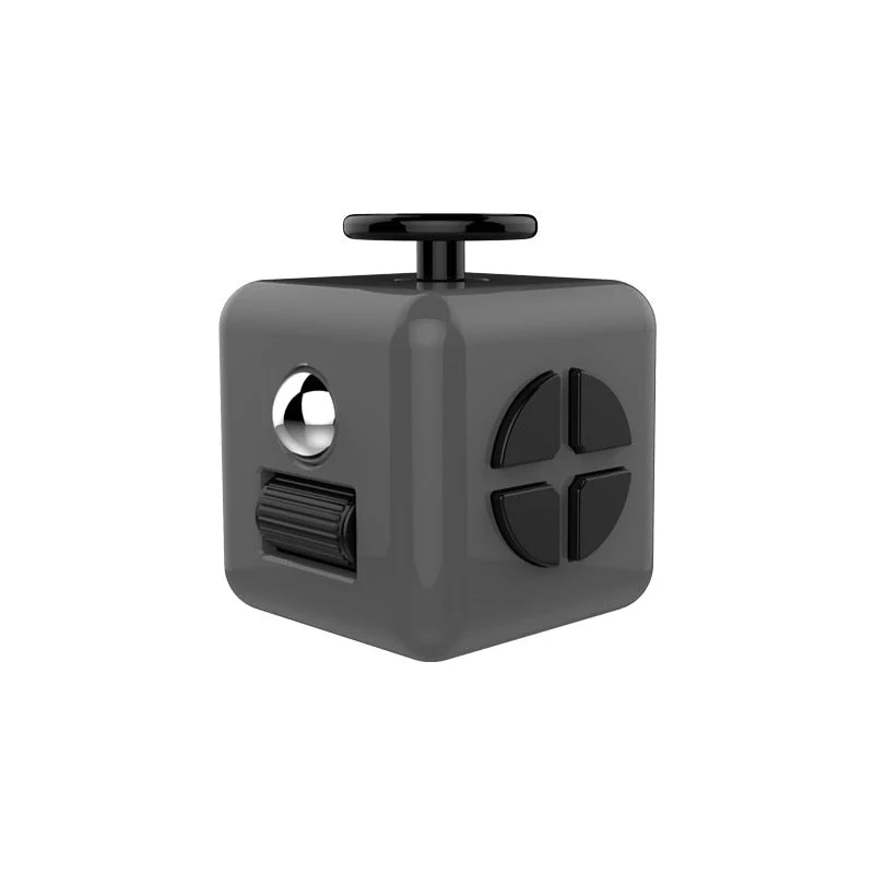 Cube Antistress Multiboutons Fingertoy Jaune