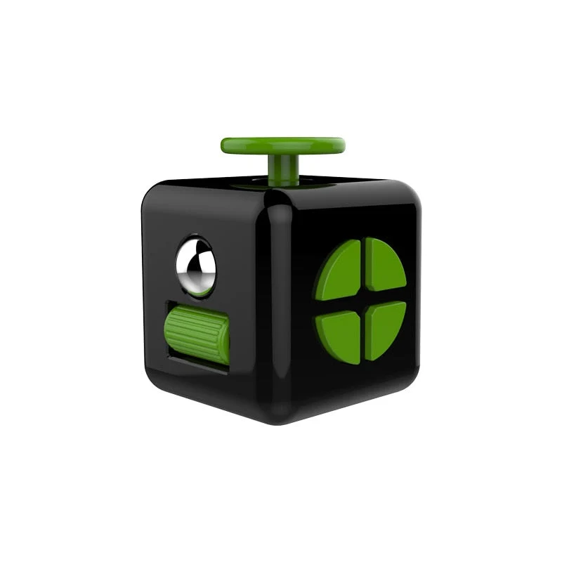 Cube Antistress Multiboutons Fingertoy Gris