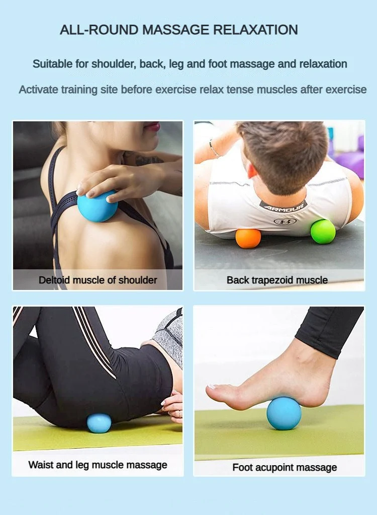 Balle solide antistress Yoga rose