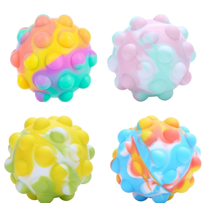 Balle antistress colorés 3D Pop It multicolors
