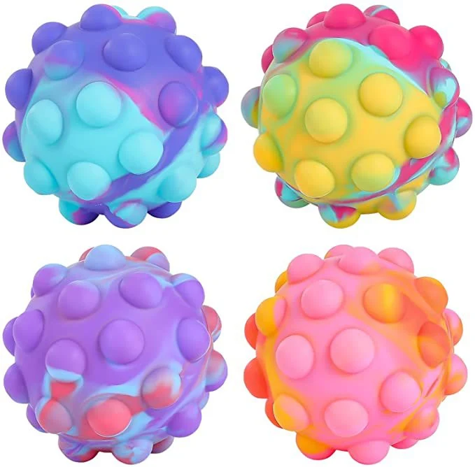 Balle antistress colorés 3D Pop It multicolors