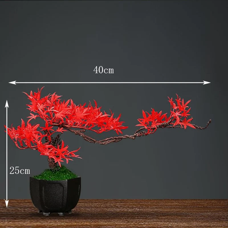 Bonsaï artificiel fleurs d'érable