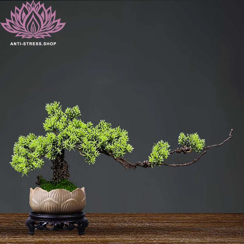 Bonsai artificiel en racines de bois