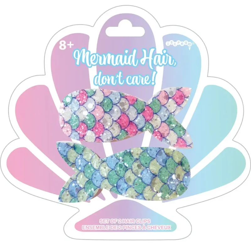 Mermaid Hair Don't Care Hair Clips Set