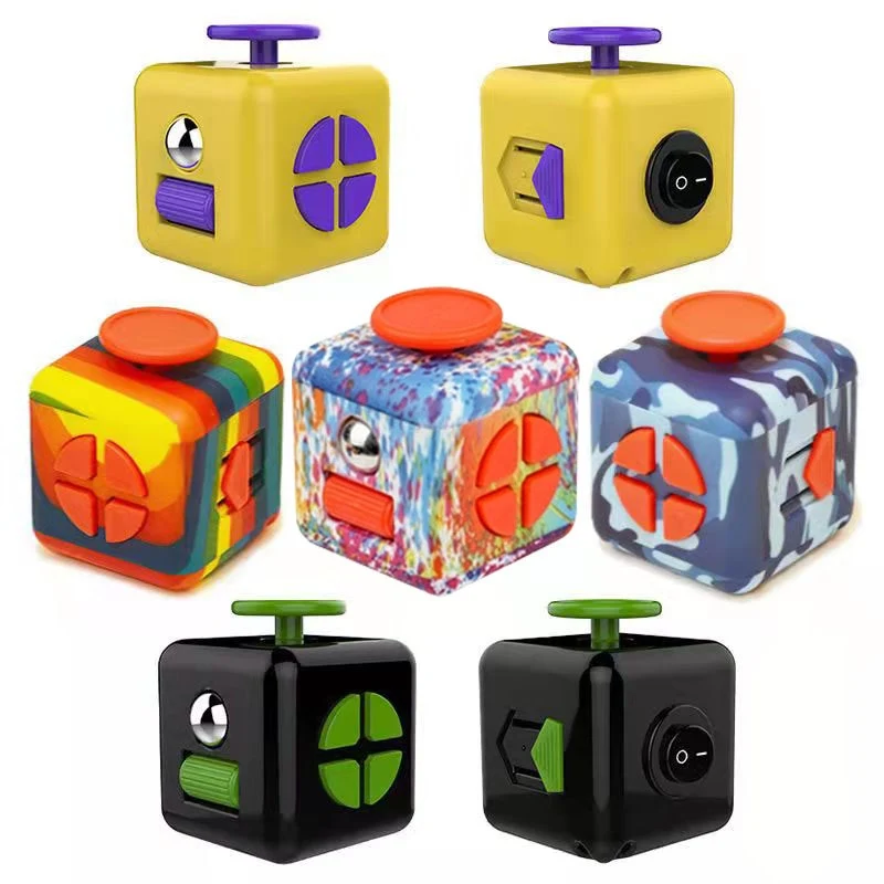 Cube Antistress Multiboutons Fingertoy Rose