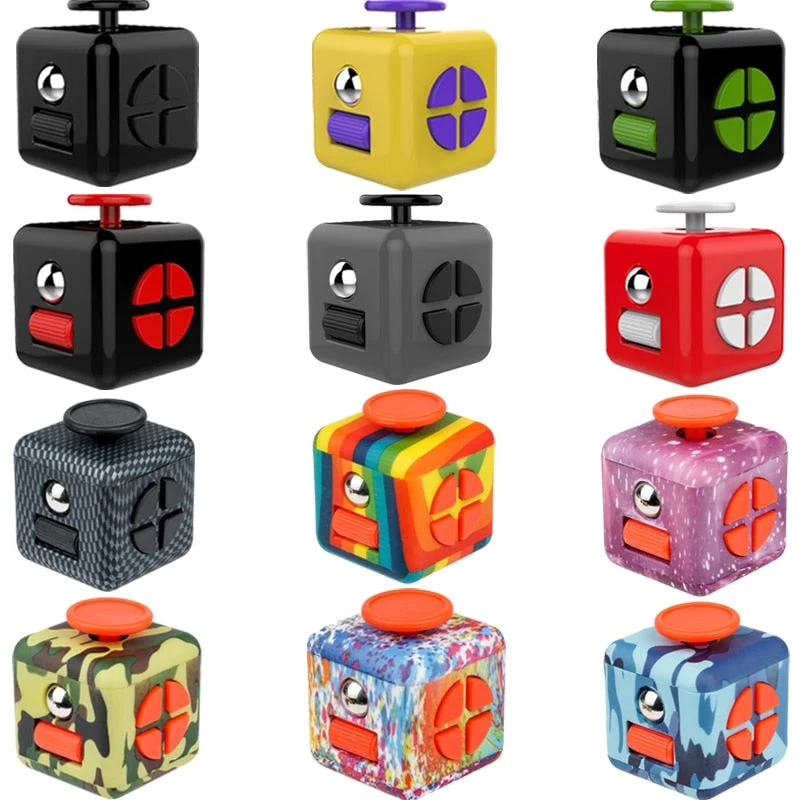 Cube Antistress Multiboutons Fingertoy Rose
