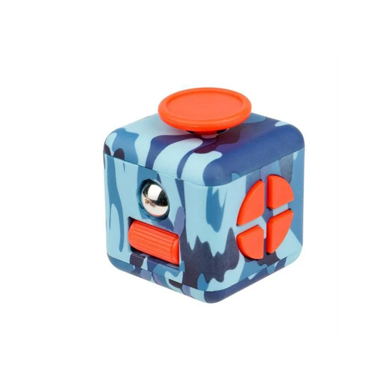 Cube Antistress Multiboutons Fingertoy Multicolors