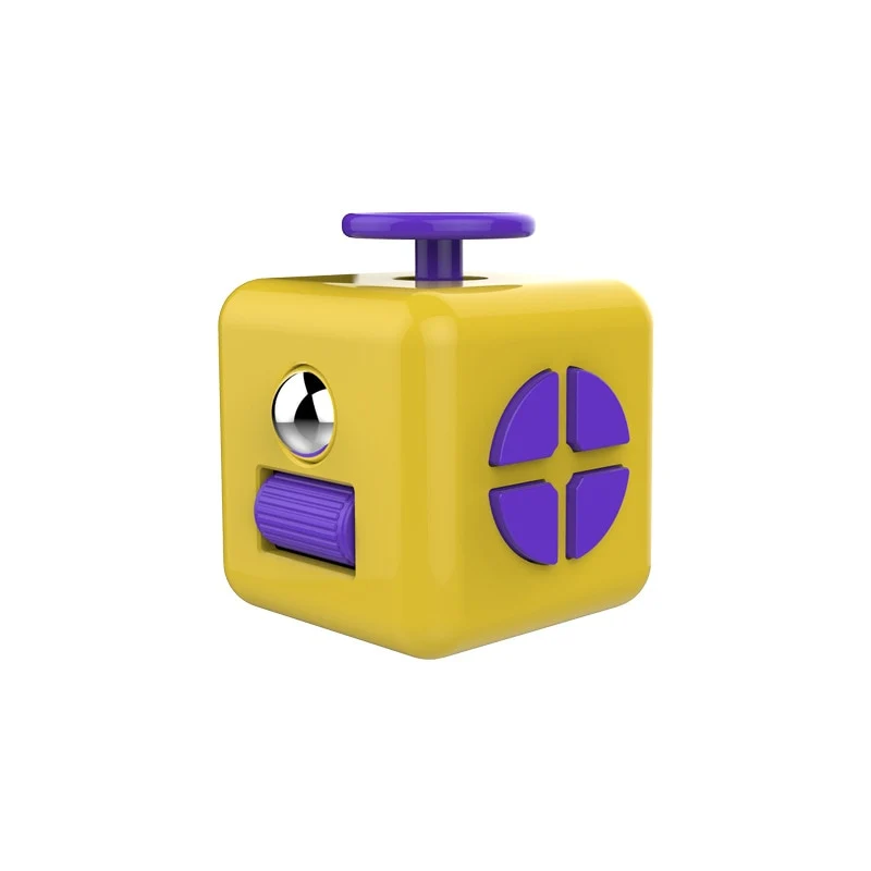 Cube Antistress Multiboutons Fingertoy vert