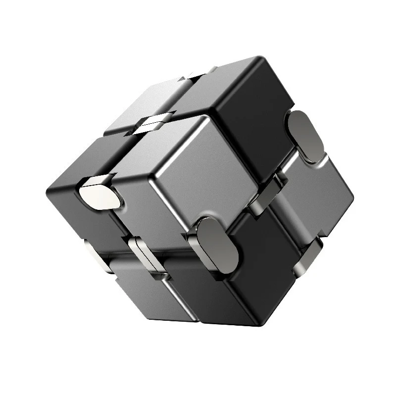 Cube infini antistress métal