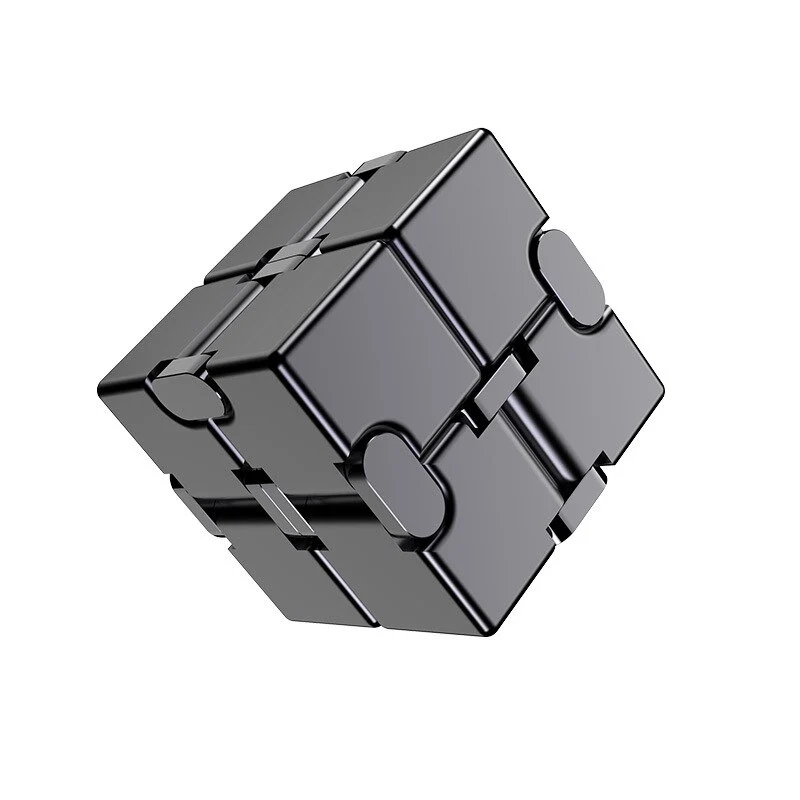 Cube infini antistress métal