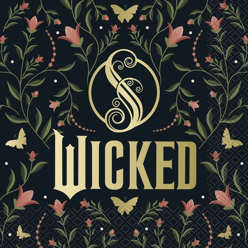 Wicked Large Lunch Paper Napkins, 16 Count