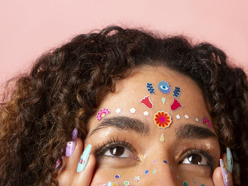 Stickers de visage - Flowers - OMY