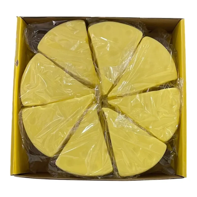 Single Slow Rise Triangular Cheese Wedge Sensory Squishy Toy