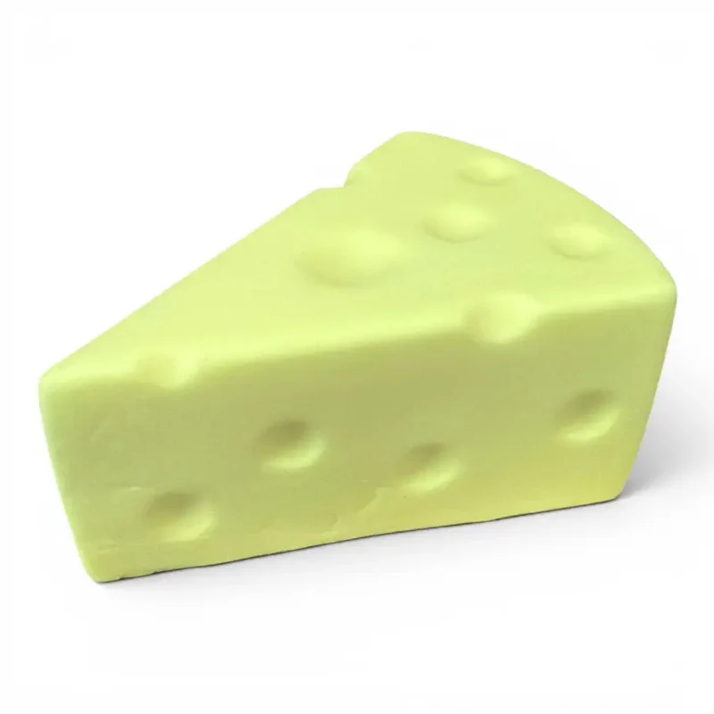Single Slow Rise Triangular Cheese Wedge Sensory Squishy Toy