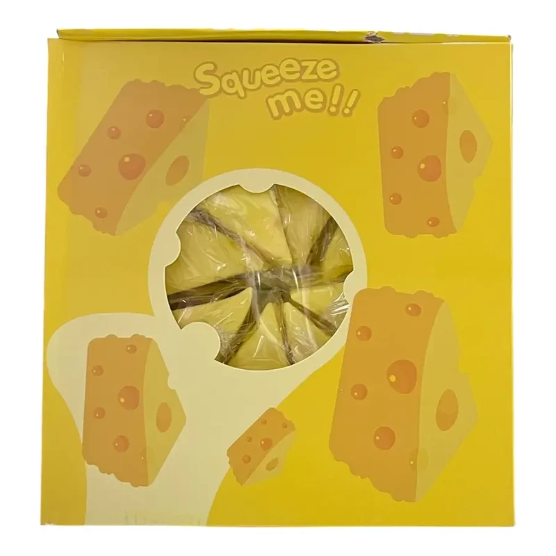 Single Slow Rise Triangular Cheese Wedge Sensory Squishy Toy