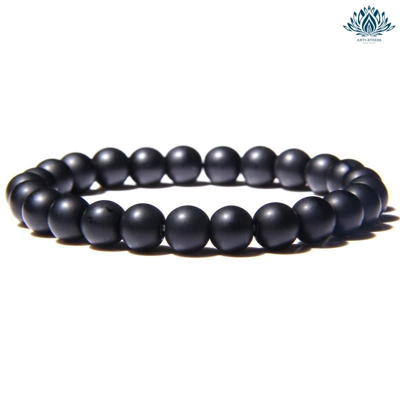 Bracelet pierre naturelle anti stress onyx
