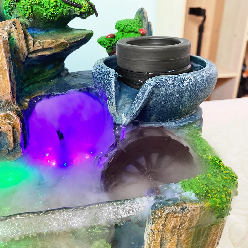 Fontaine et jardin zen