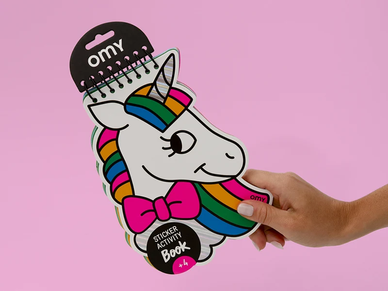 Carnet d'activité sticker - Lily la licorne