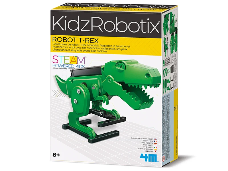 Robot T-Rex KidzRobotix : coffret de construction robotique éducatif