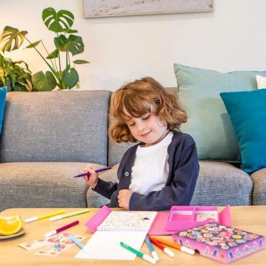 Tiger Tribe Magical Creatures Colouring Set With Markers and Stickers