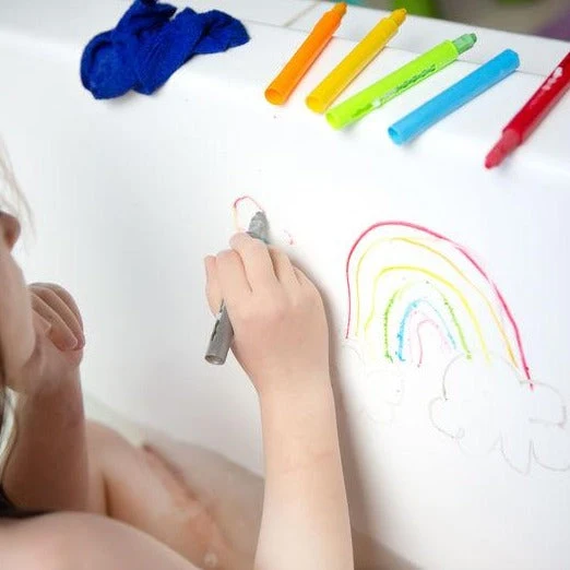 Tiger Tribe Bath Crayons Set for Kids Washable Colors