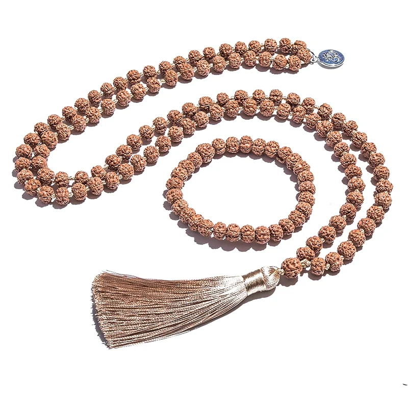 Collier de prière et méditation Rudraksha
