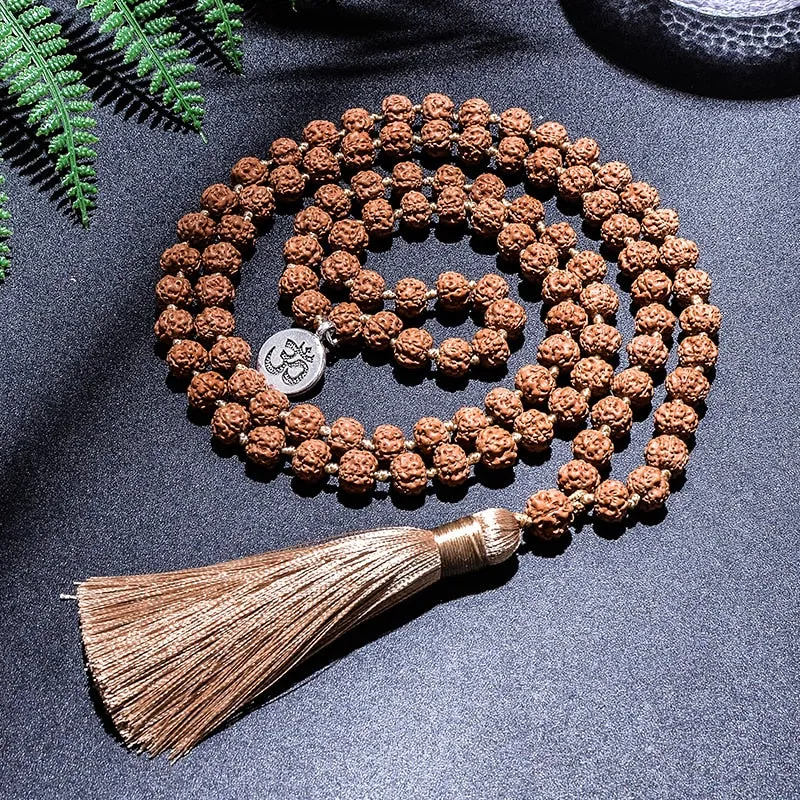 Collier de prière et méditation Rudraksha