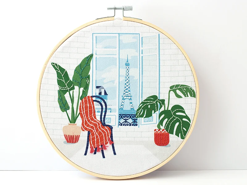 Kit broderie partielle - Paris